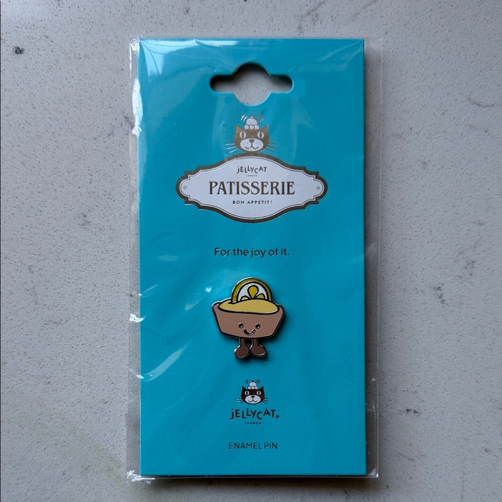 JellyCat Official PATISSERIE Paris Collette Tarte Au Citron Enamel Pin new